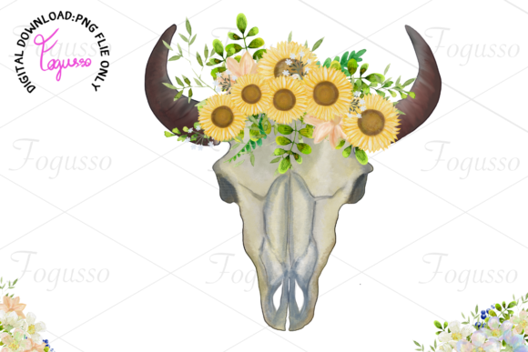 Cow Skull Floral No.2 Graphics Review
