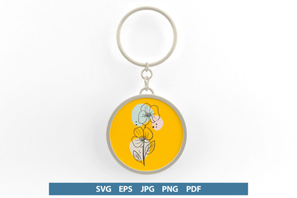 Floral Keychain Svg: Graphics and Illustrations Review