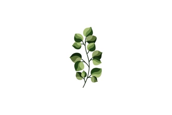 Floral Leaf Illustration: Graphics & Illustrations