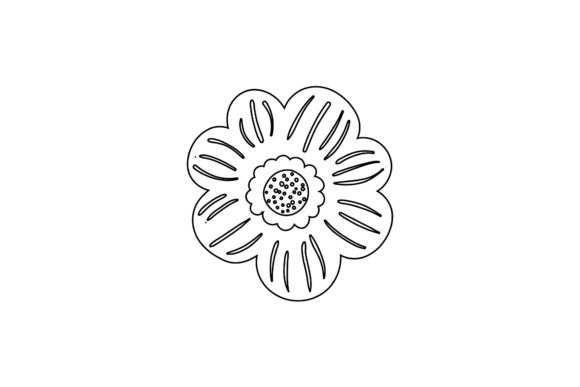 Floral Little Small Outline: Graphics & Illustrations