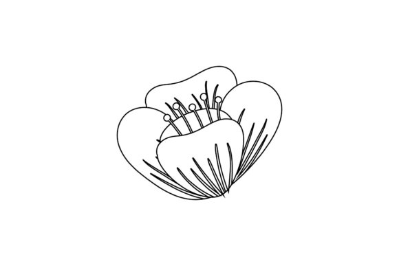 Floral Modern Pattern Outline: Graphics & Illustrations