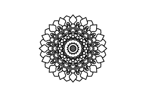 Mandala Black Element: Editorial Graphics & Illustrations