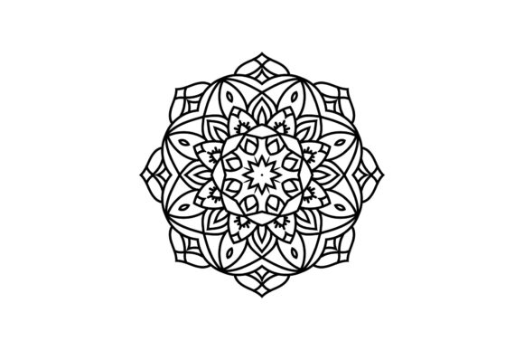 Mandala Henna Floral Graphics & Illustrations