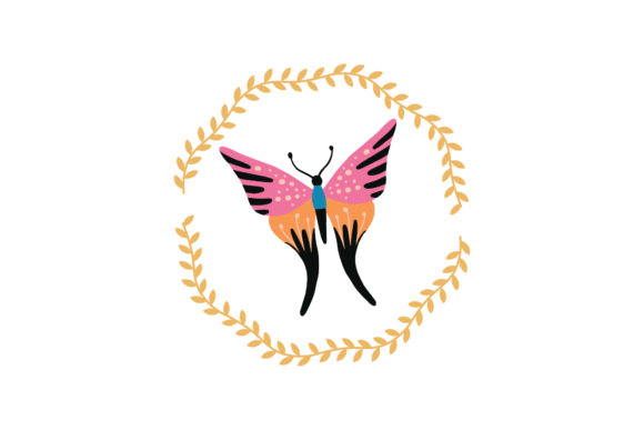 Review: Butterfly Rainbow Leaf Frame Floral Svg