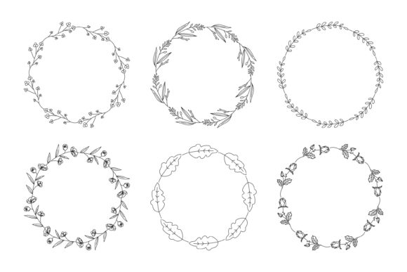 Review: Hand Drawn Wreaths Floral Graphics