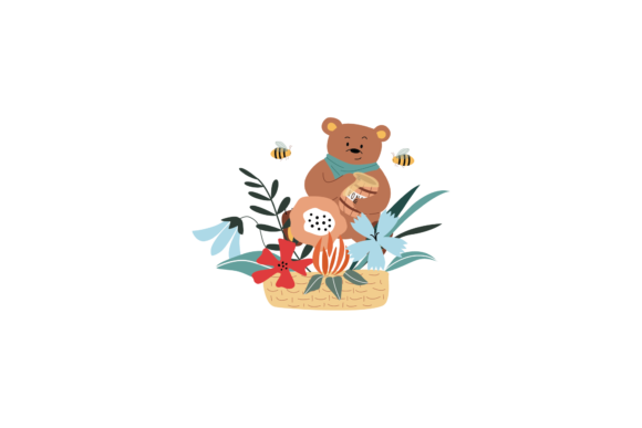 Reviewing the Bee Bear Honey Barrel Floral SVG for Embroidery